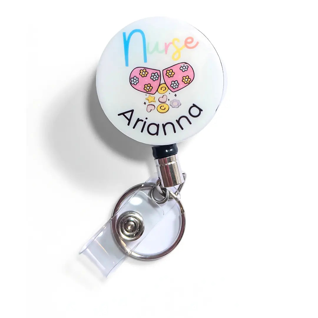 Heavy Duty Badge Reel For Nurses Happy Pill 2 Remarkable Markers