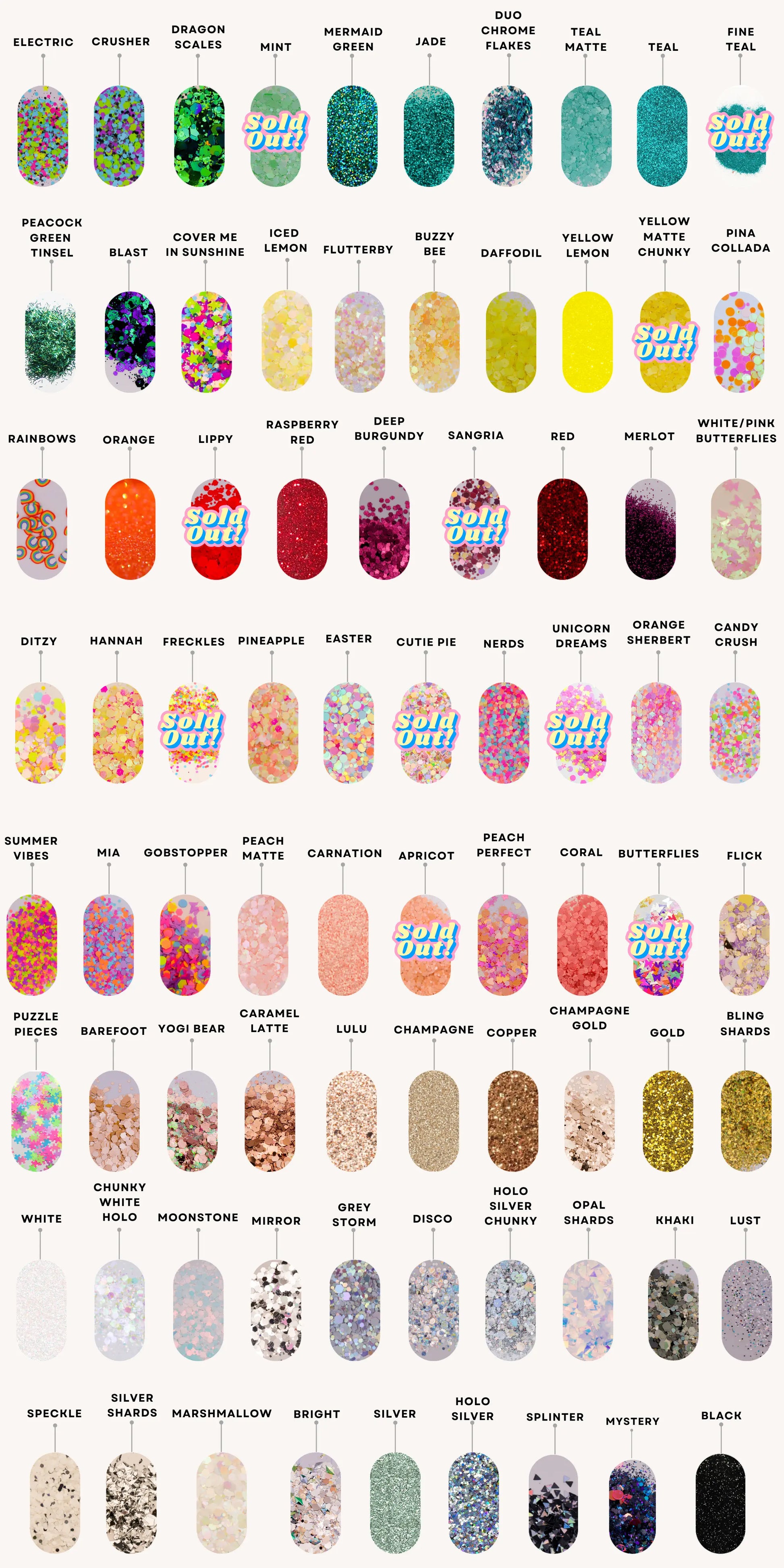 1.5 x .7cm Glitter X-Ray Markers (Teeny tiny markers) Remarkable Markers