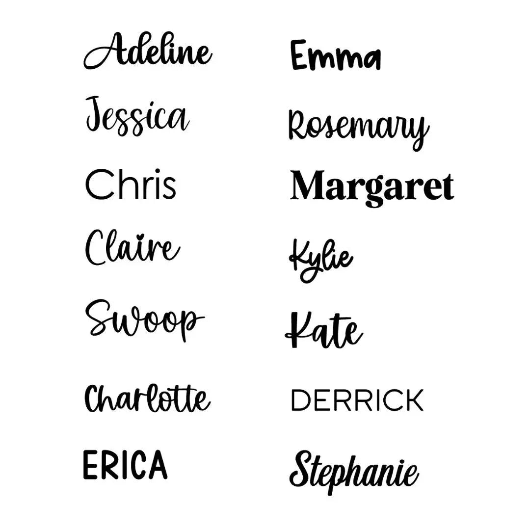 a bunch of different types of font on a white background