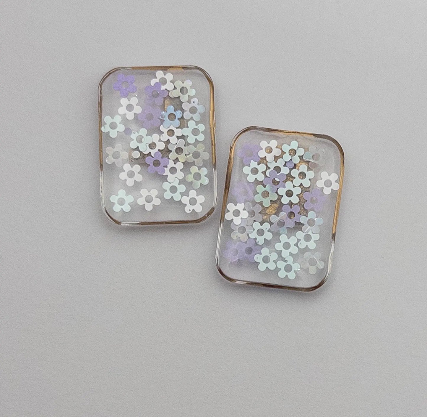 X-Ray markers - Purple, Mint and White Daisies with gold letters.