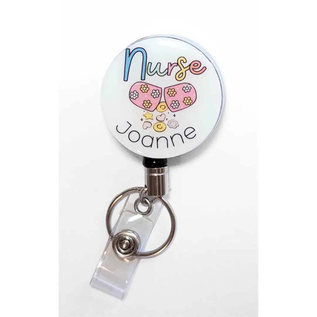 Custom Name Heavy Duty Badge Reel for Nurses.