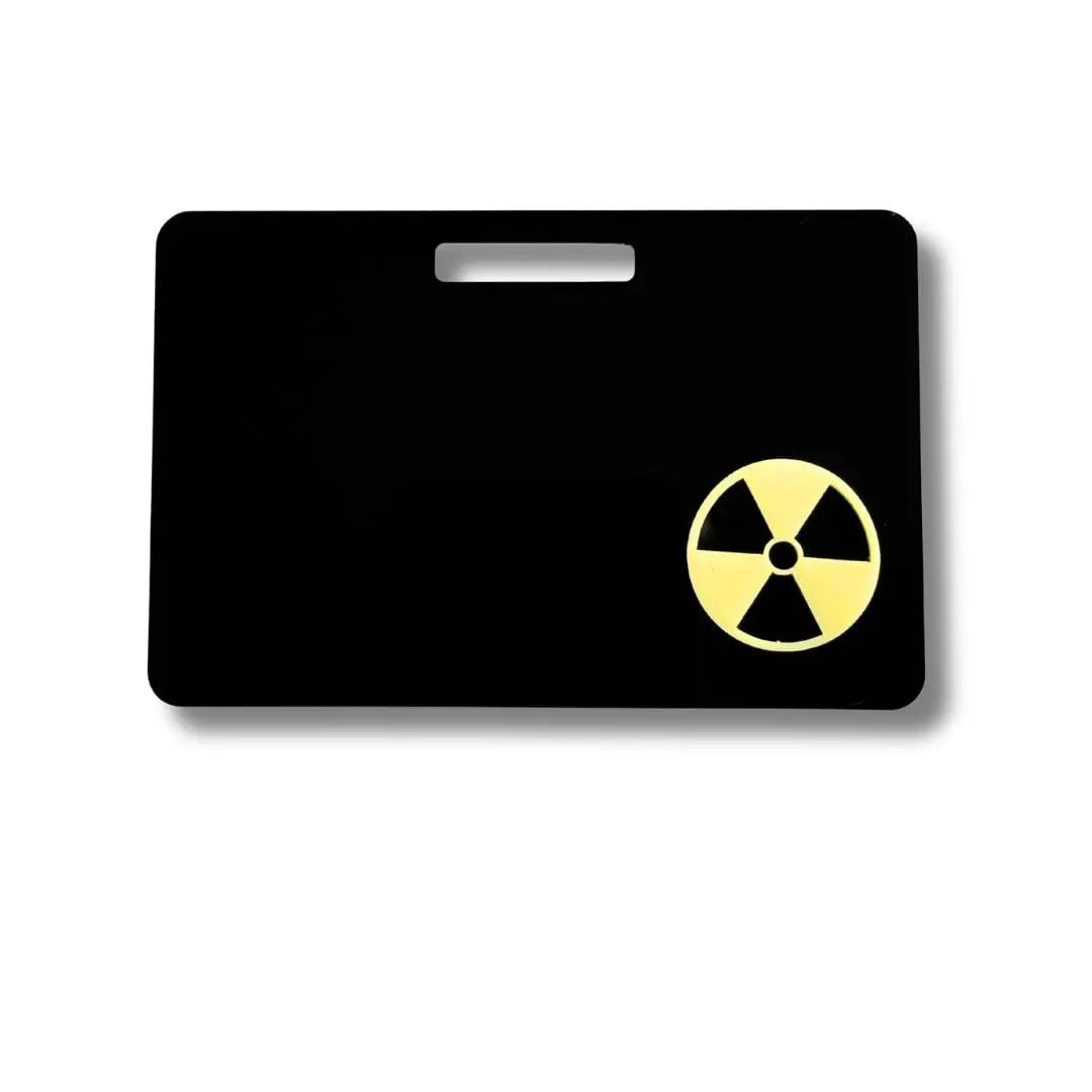 Marker Parker with yellow radiation symbol.