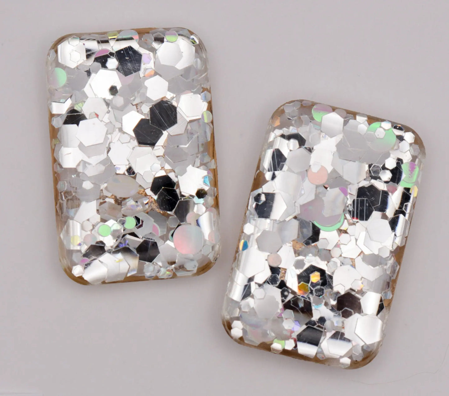 1.5 x 2.5cm Mirror Confetti X-Ray Markers with gold letters Remarkable Markers