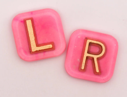 1.8cm Glow X-Ray Markers with gold letters. Remarkable Markers