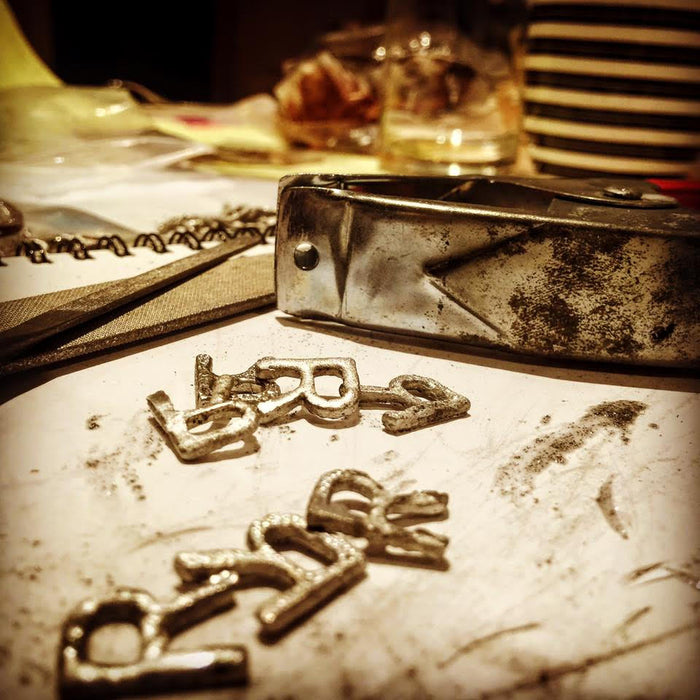 Handmade X-Ray Marker Letters