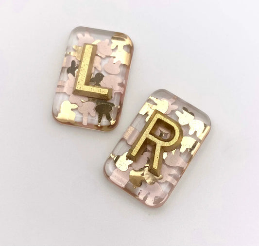 1.5 x 2.5cm Glitter X-Ray Markers with gold letters. Remarkable Markers