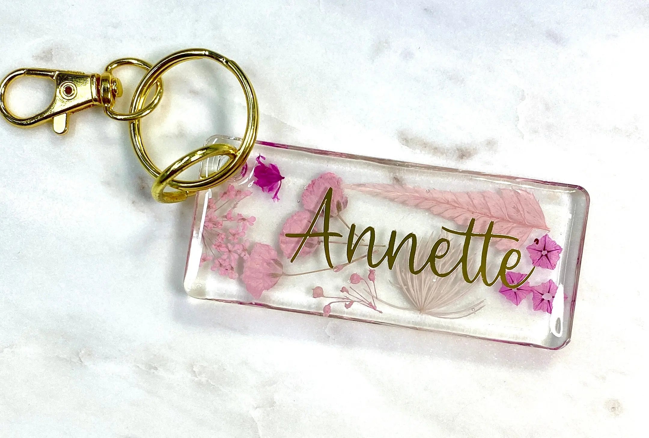 Wire on sale name keychain