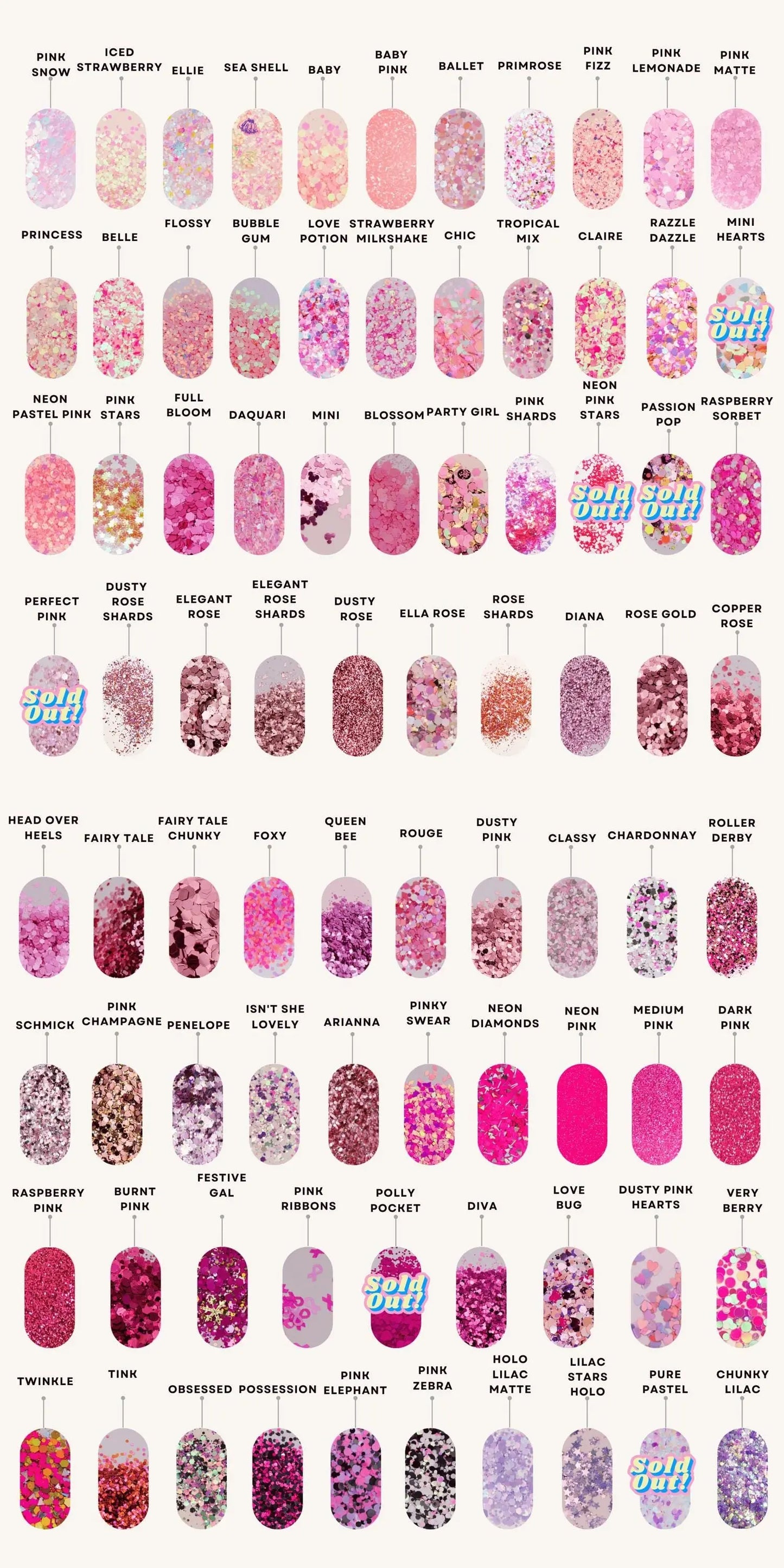 Custom Glitter X-Ray markers