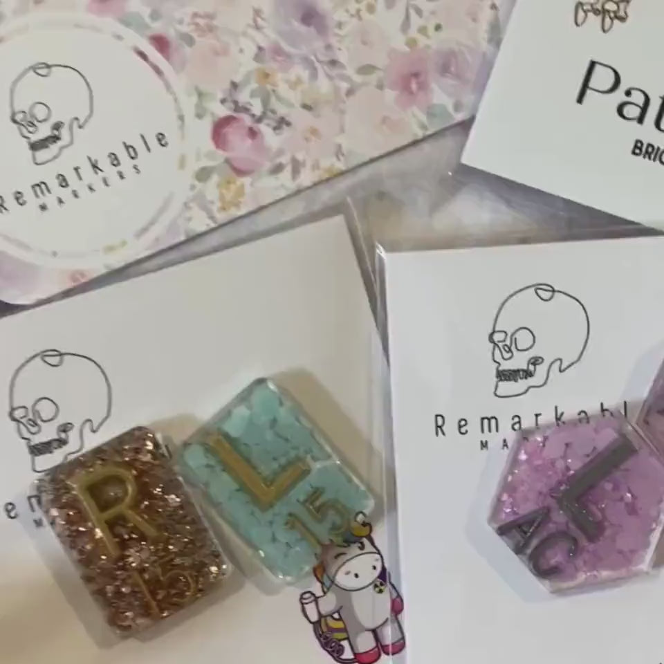 Custom Glitter X-Ray markers