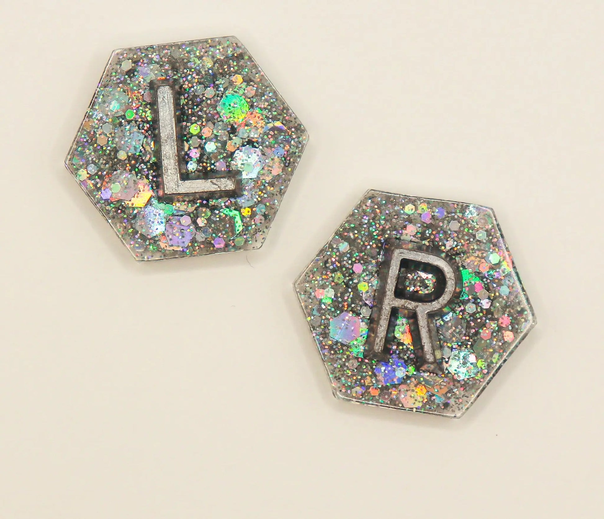 X-Ray Markers holo glitter hexagons. Remarkable Markers