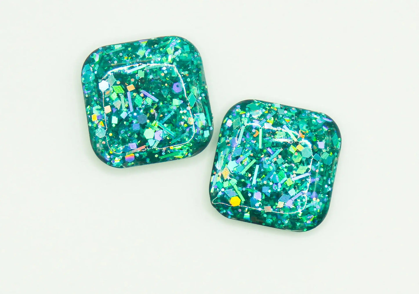 1.8cm Peacock Green Glitter X-Ray Markers Remarkable Markers