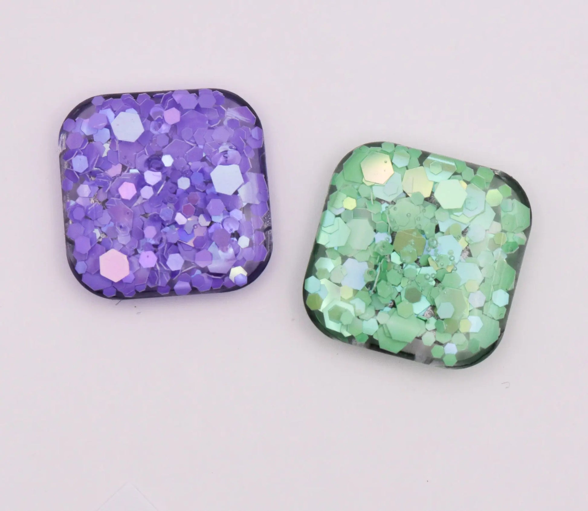 1.8cm Green and Purple Glitter X-Ray Markers Remarkable Markers