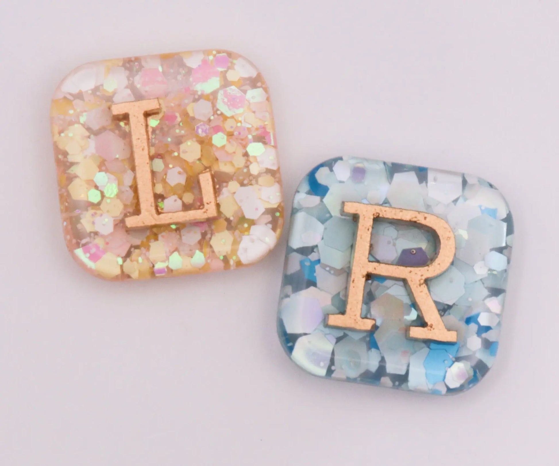 1.8cm Glitter X-Ray Markers with gold letters. Remarkable Markers